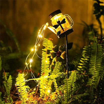 Charming Solar Watering Can LED String Lights