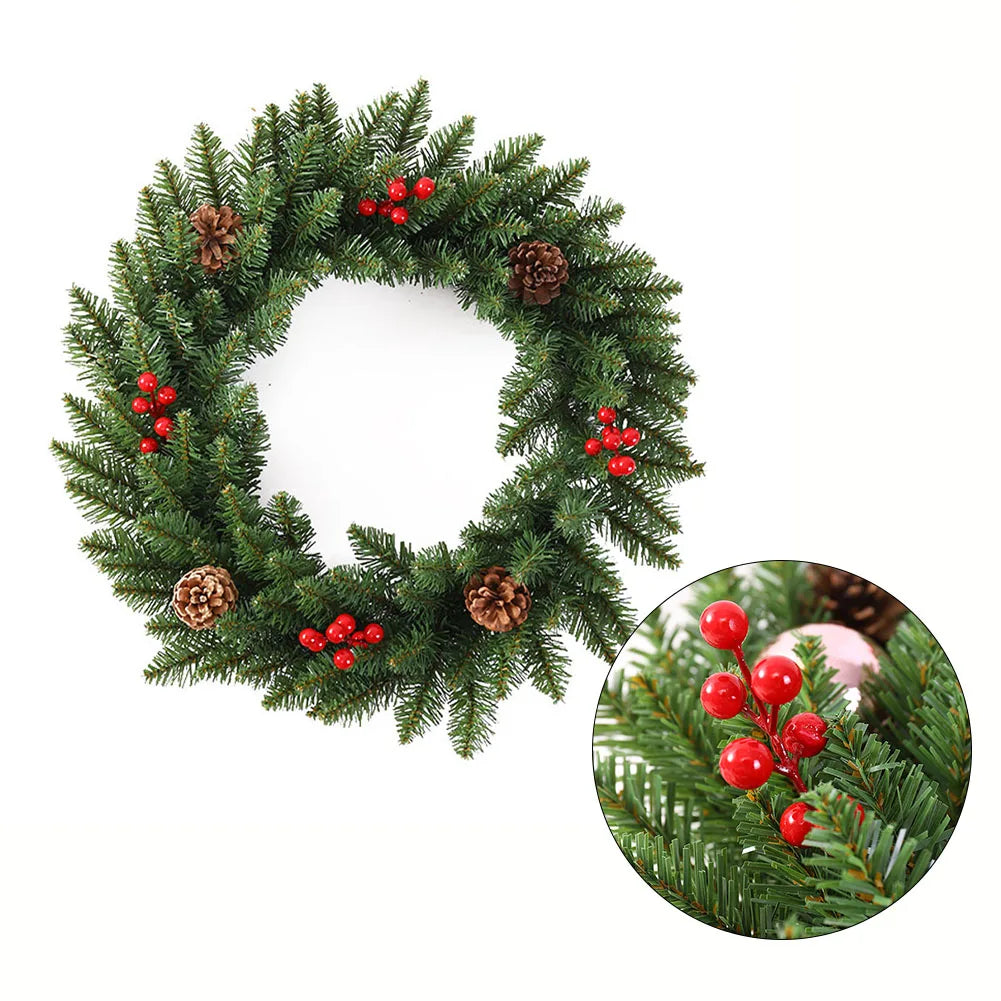 Christmas Wreath - Elegant Seasonal Decor - Decorative Wreath for Home & Holiday