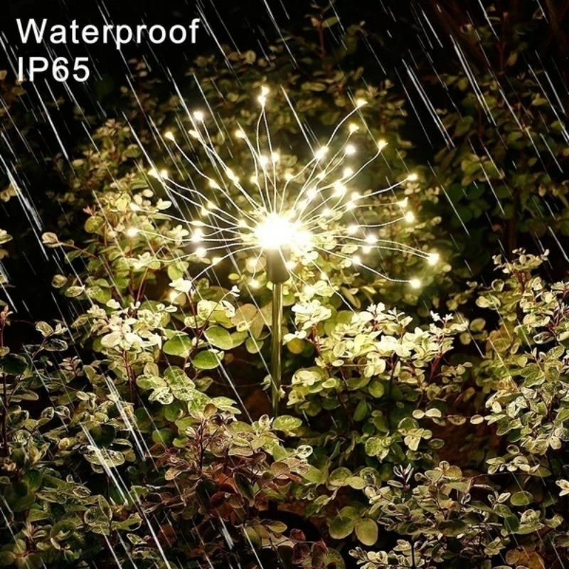 Outdoor LED Solar Fireworks Lights 90/120/150 LEDs