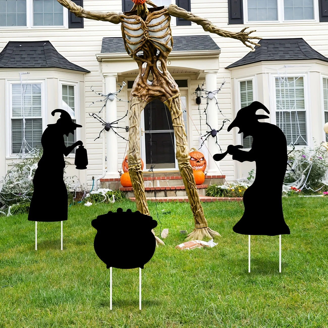 3Pcs Witch Halloween Decorations Outdoor
