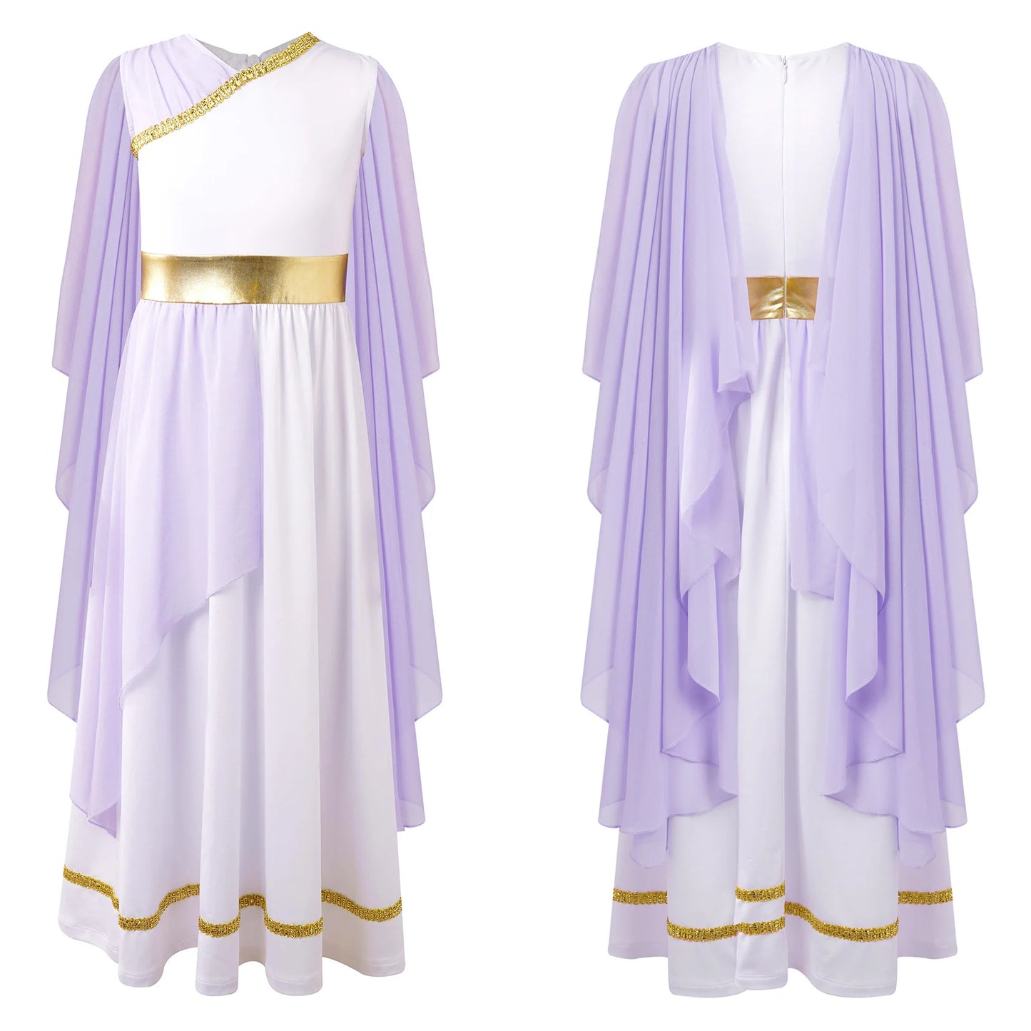 Girls Athena Costume Greek Princess Dress