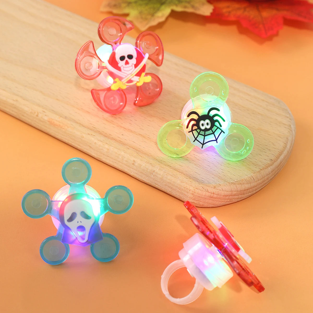 Halloween Glowing Gyro Finger Rings for Kids - Festivewarehouse™