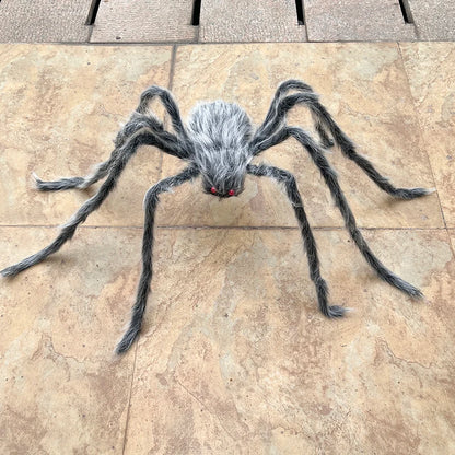 Plush Black Giant Spider Ornament