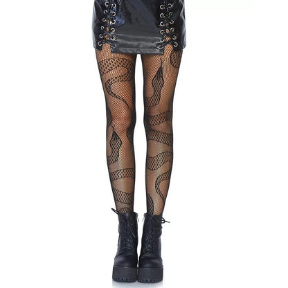 Sexy Black Spider Web Mesh Pantyhose