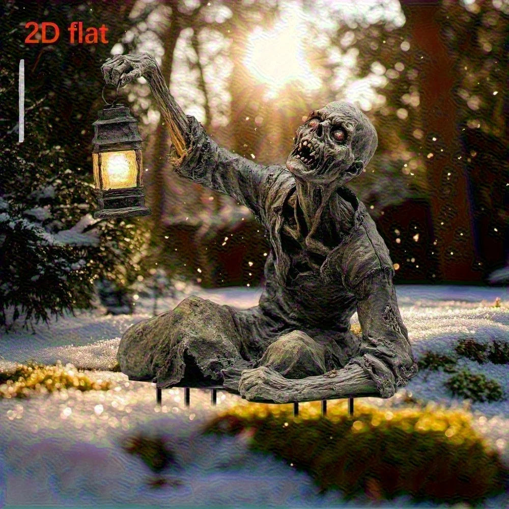 Zombie Ornament Spooky 2D Acrylic