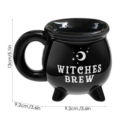 Witches Brew Black Ceramic Coffee Cup