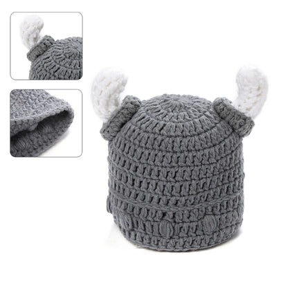 Viking Winter Knit Retro Beanie Cap