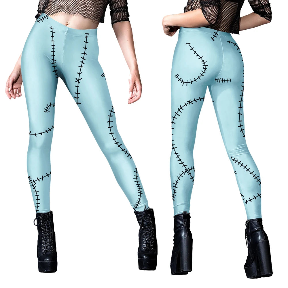 Women Slim Jumpsuit Catsuit Zentai Bodysuit Gothic Leggins