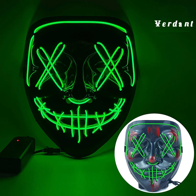 LED Dual Color Glowing Masks