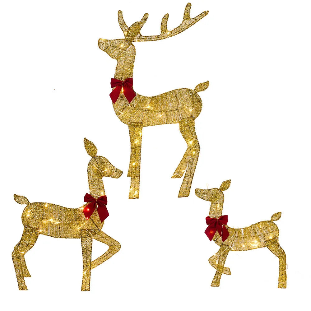 2D  Christmas Reindeer Outdoor Yard Decoration