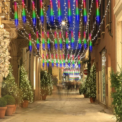 Solar Meteor Shower LED String Lights