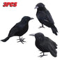 1-6PCS Scare Black Feather Crow