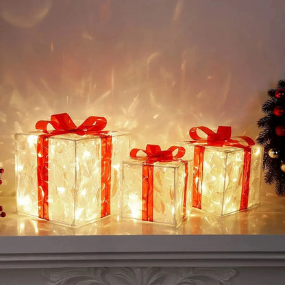 Outdoor Glowing Gifts Box Decoration