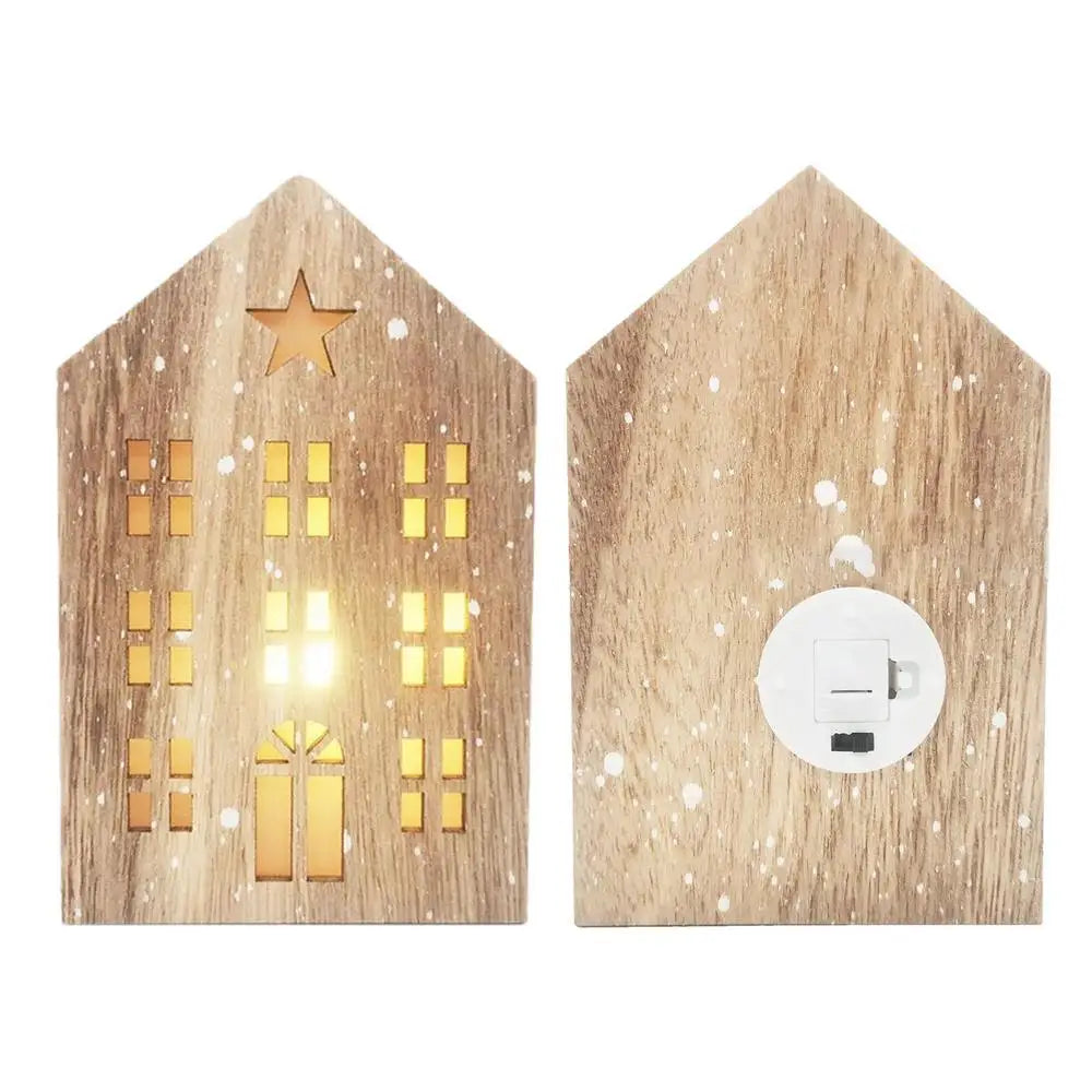 Mini Woods House Led Light Christmas Tree Decoration