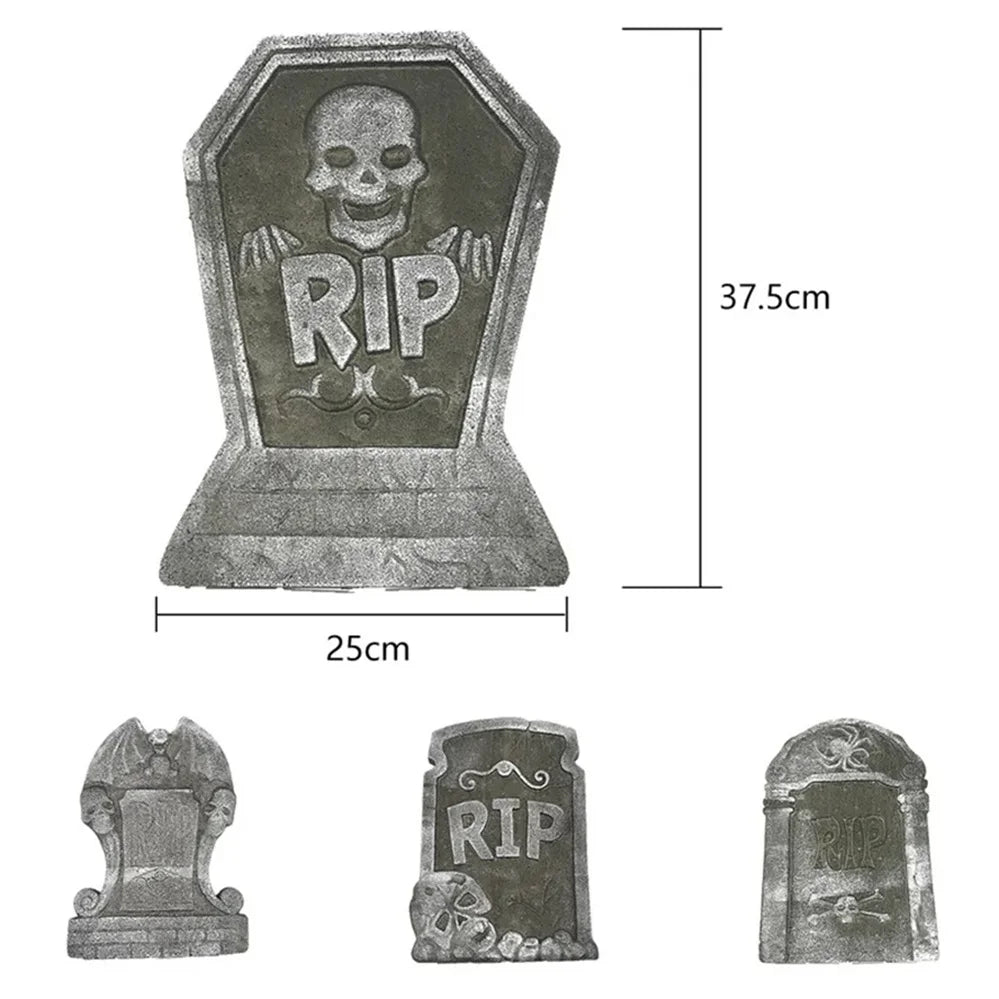 1pcs Halloween Foam RIP Graveyard Tombstone