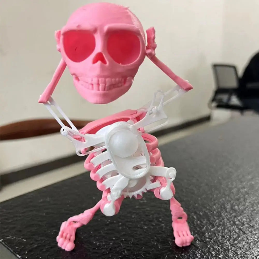 3D Mini Dancing Skeleton Skull Figures