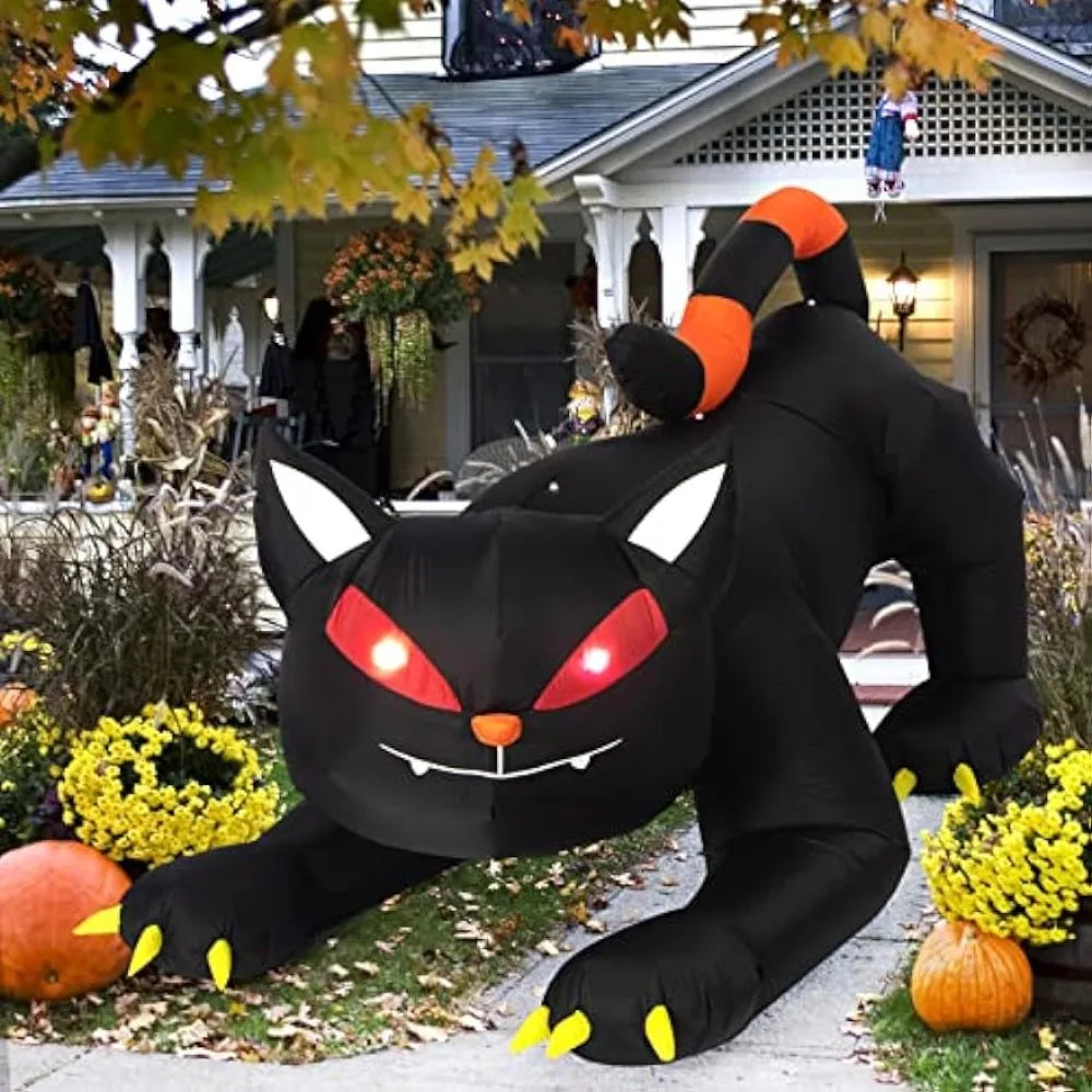 Halloween Inflatable 1.8m Black Cat Toy