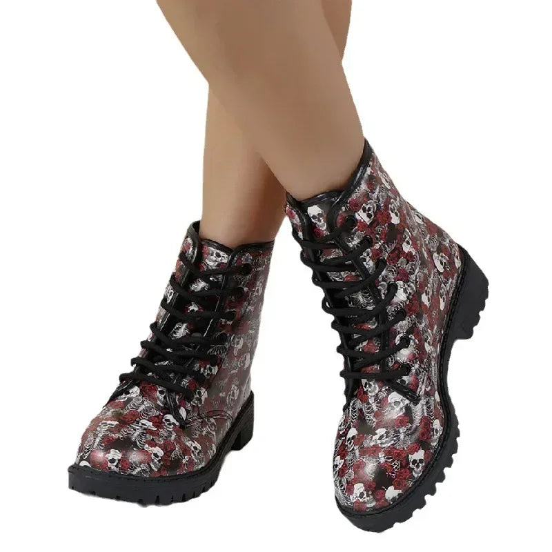 Women's Printed Short Boots Autumn/Winter