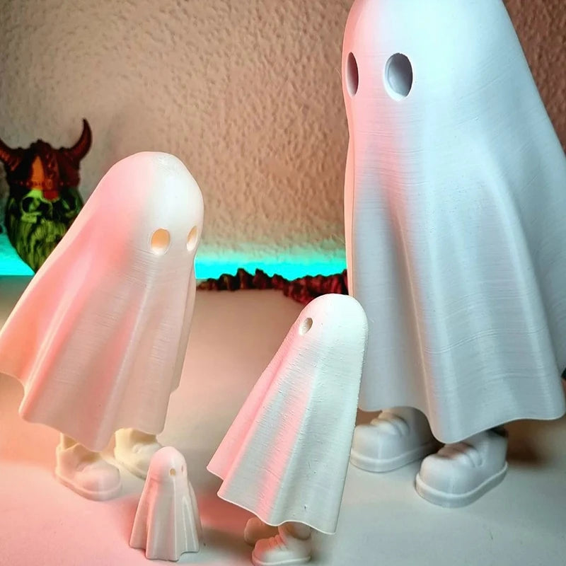 3D Printed Ghost Men Moveable Feet