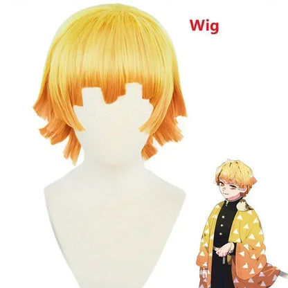 Anime Demon Slayer Kimetsu no Yaiba Agatsuma Zenitsu Costume