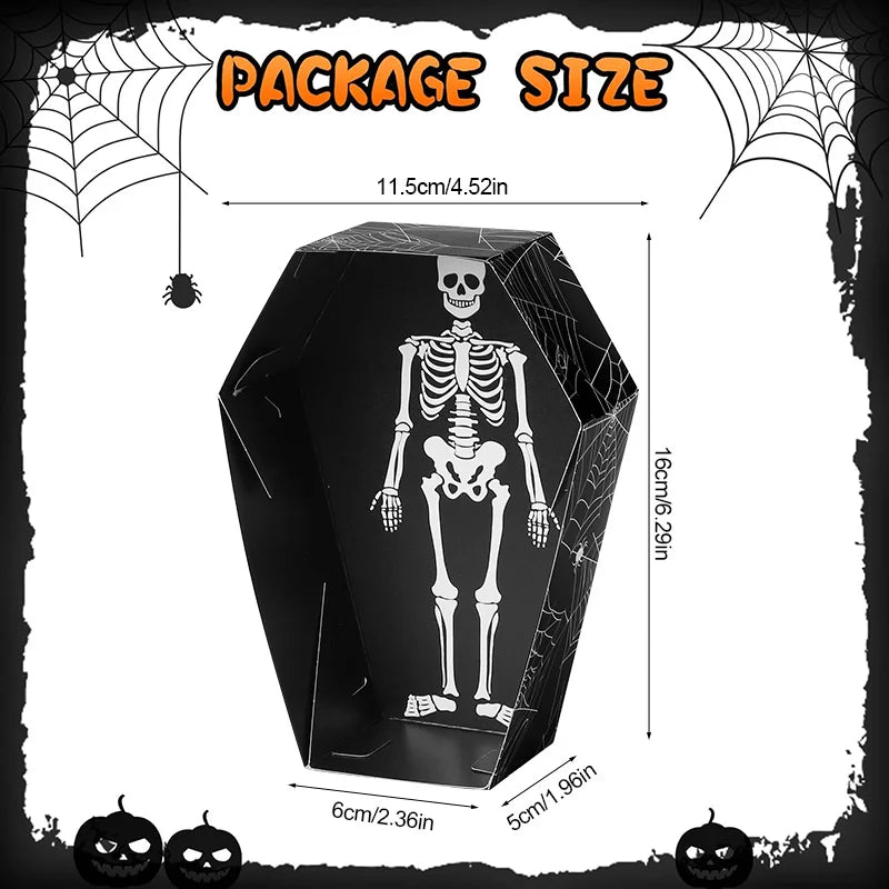 12/24Pcs Halloween Paper Food Serving Trays