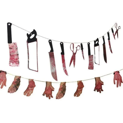 Bloody Weapons Garland Banner