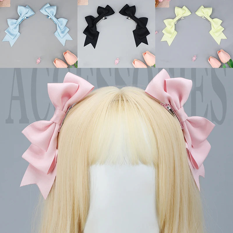 Anime Kawaii Handmade Bow Hairclip - Festivewarehouse™