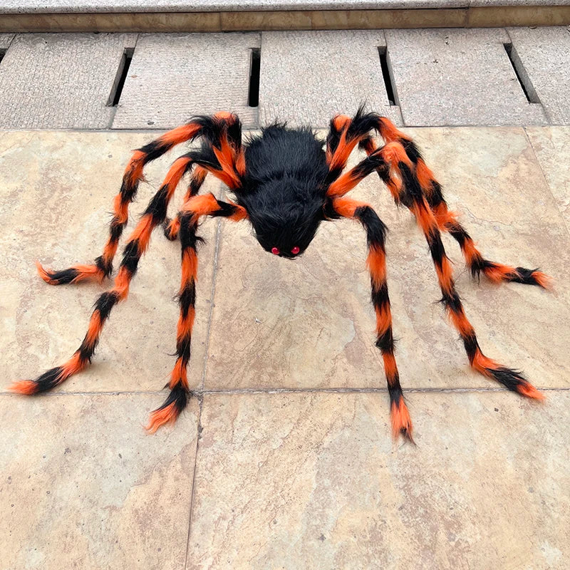 Plush Black Giant Spider Ornament