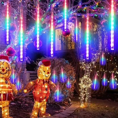 Solar Meteor Shower LED String Light