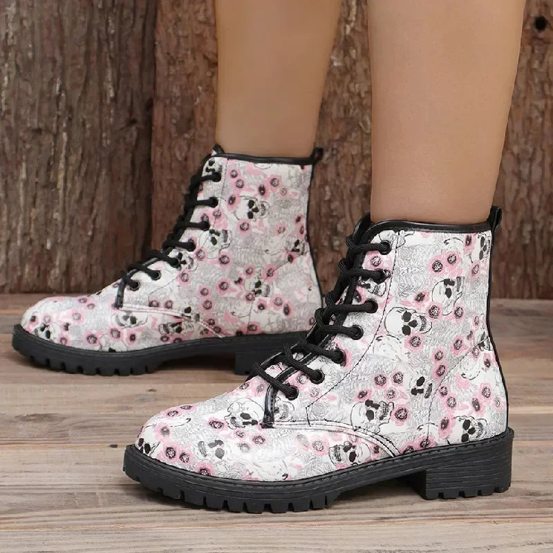 Women's Printed Short Boots Autumn/Winter
