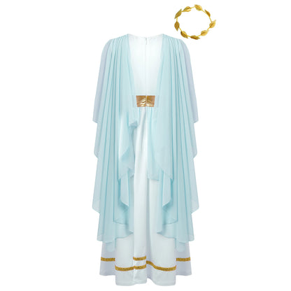 Girls Athena Costume Greek Princess Dress