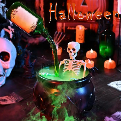 Halloween Mist Maker Fogger Witch Cauldron