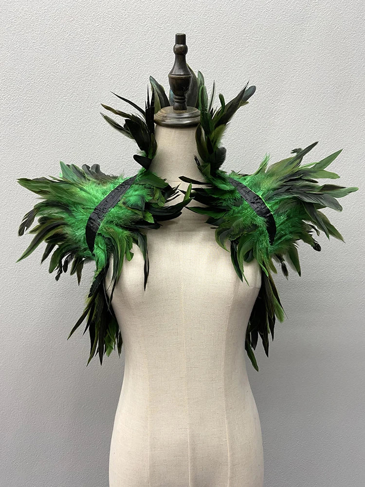 Natural Feather Shrugs Shawl For Women
