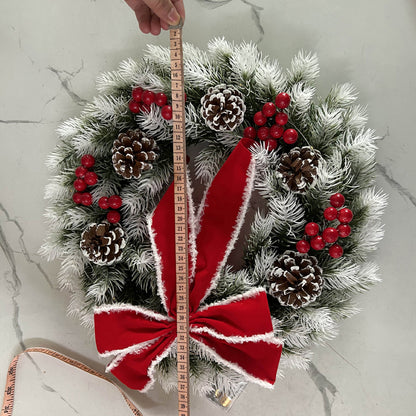 Christmas Wreath - Elegant Seasonal Decor - Decorative Wreath for Home & Holiday