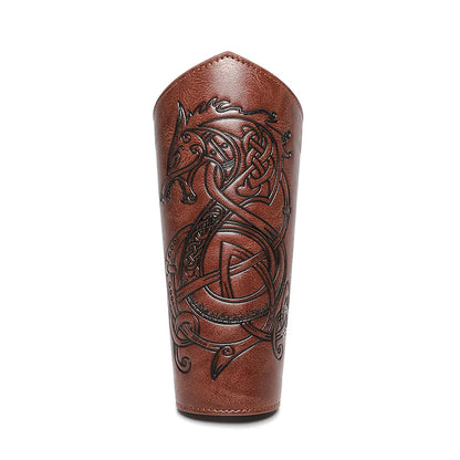 Medieval PU Leather Gauntlet Wristband