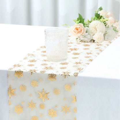 Golden Table Runner