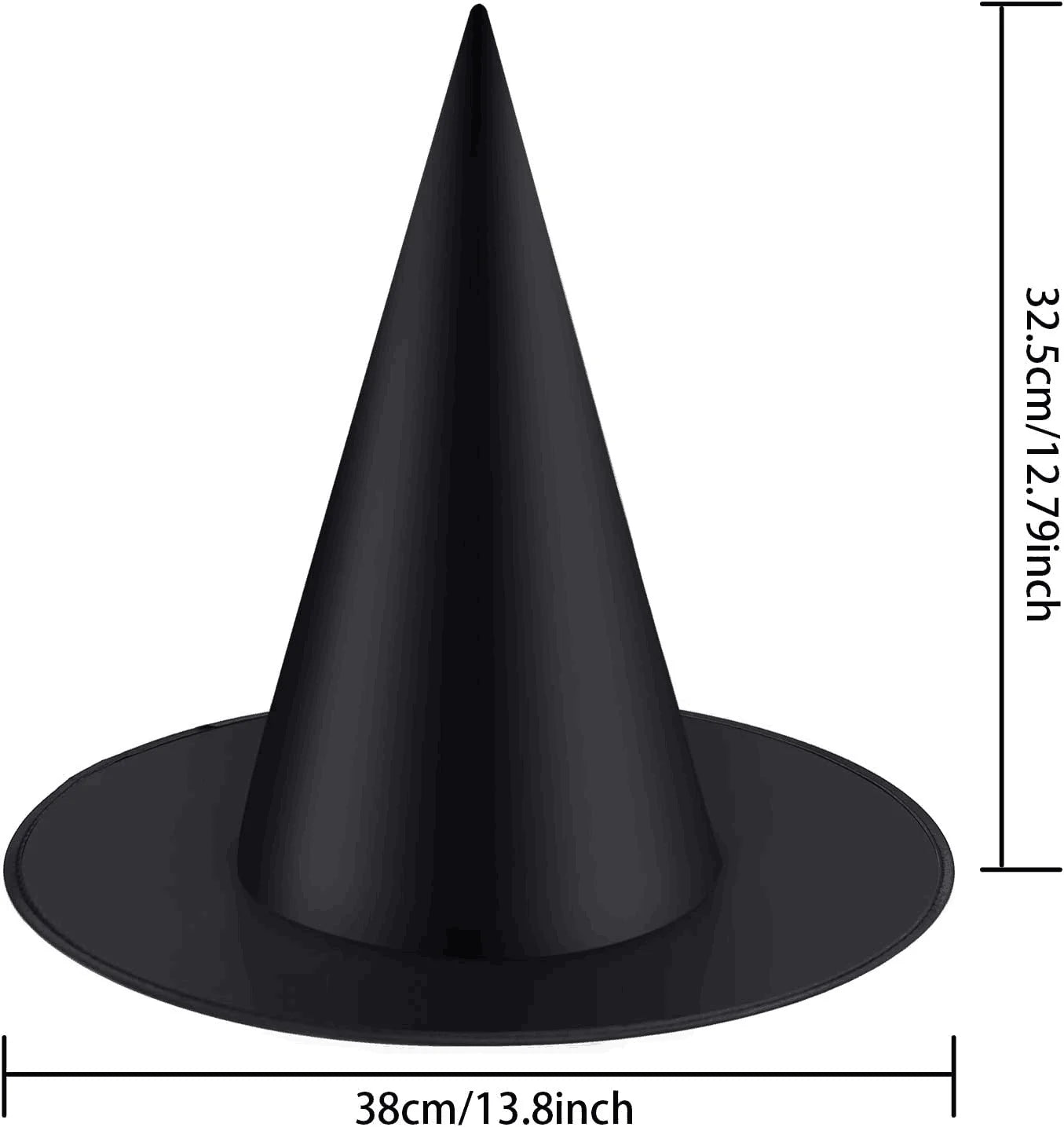 12pcs Halloween Witch Hat Cap