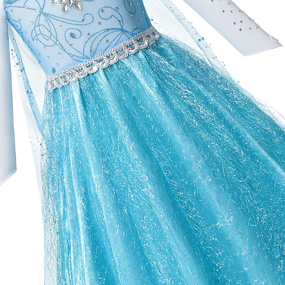 Summer Fancy Queen Elsa Anna Costume Girls