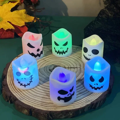 6pcs Halloween Led Ghost Pumpkin