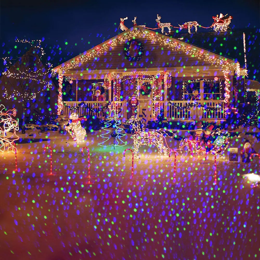 Christmas Projector Dynamic Laser Dots - Country House