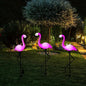 1 Pc Outdoor Solar Lights Flamingo Garden Led