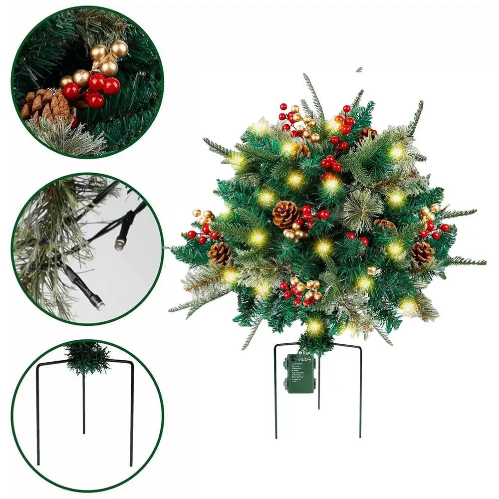 Artificial Outdoor Christmas Tree with LED – 8 Lighting Modes