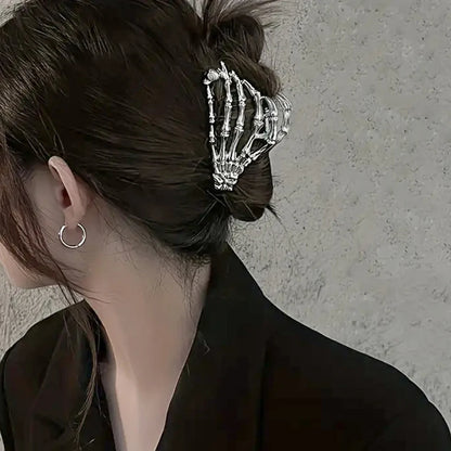 Fashion Gothic Skeleton Anti-slip Metal Hair Clip