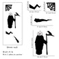 Halloween decorations room door stickers