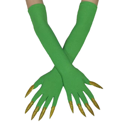 Cool Halloween gloves Green Ghost claws