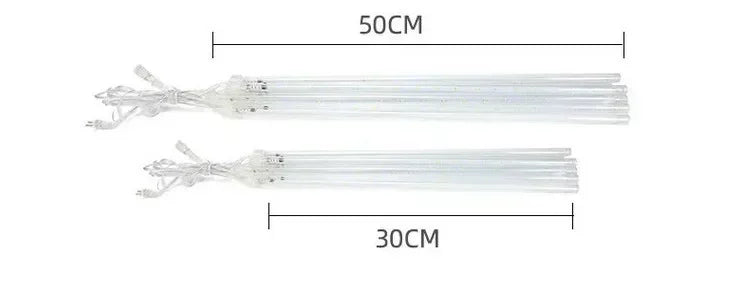 Solar Meteor Shower LED Waterproof String Light