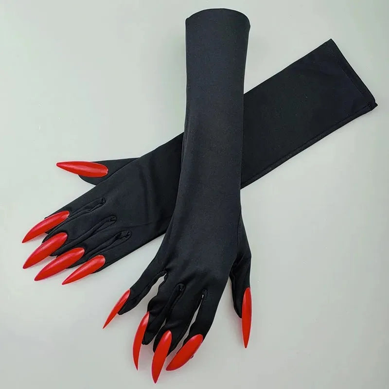 Halloween Makeup Ball Witch Red Nail Ghost Cat