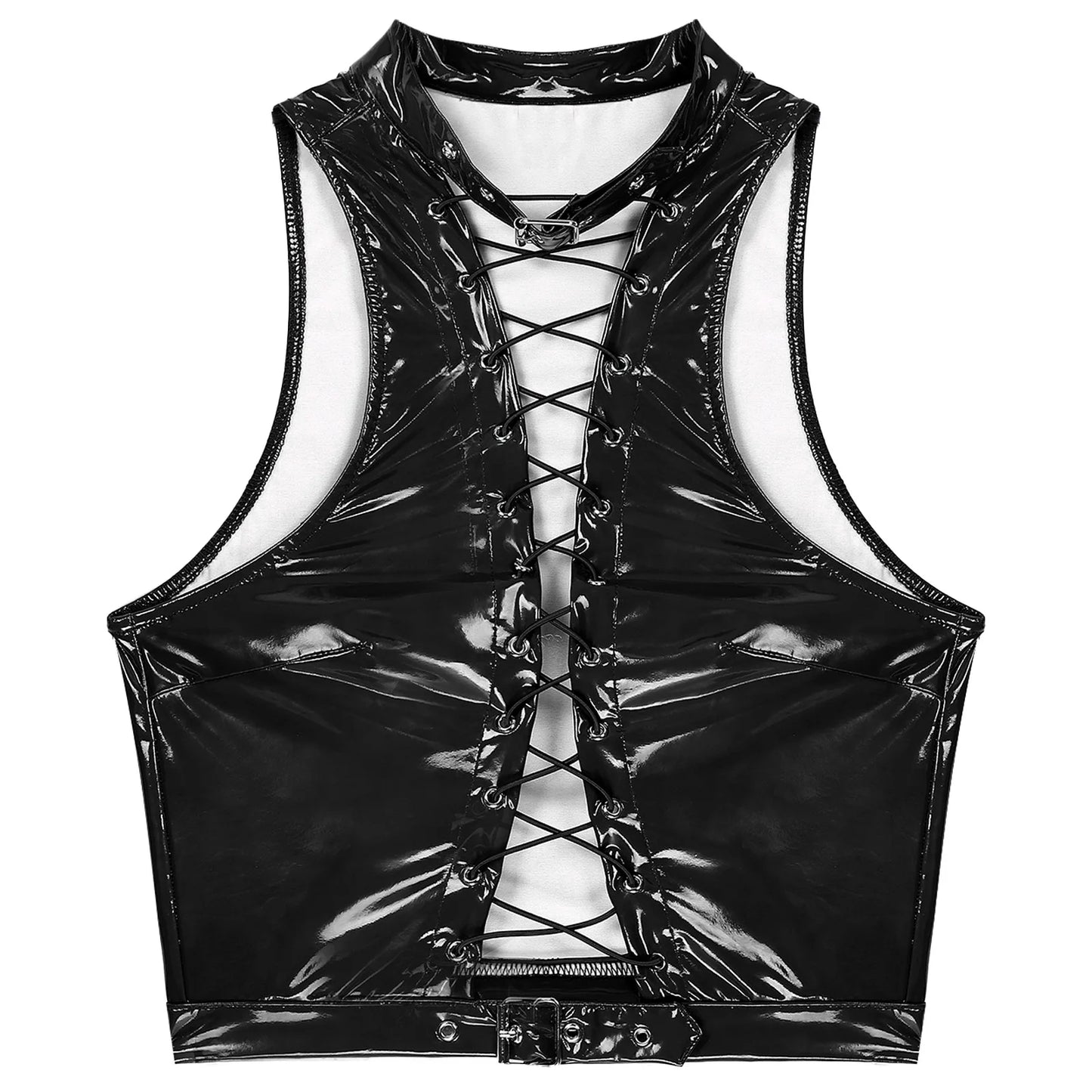 Women Leather Vest Gothic Steampunk