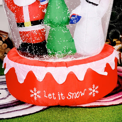 Inflatable Christmas Snow Globe with LED Light