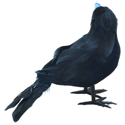 1-6PCS Scare Black Feather Crow